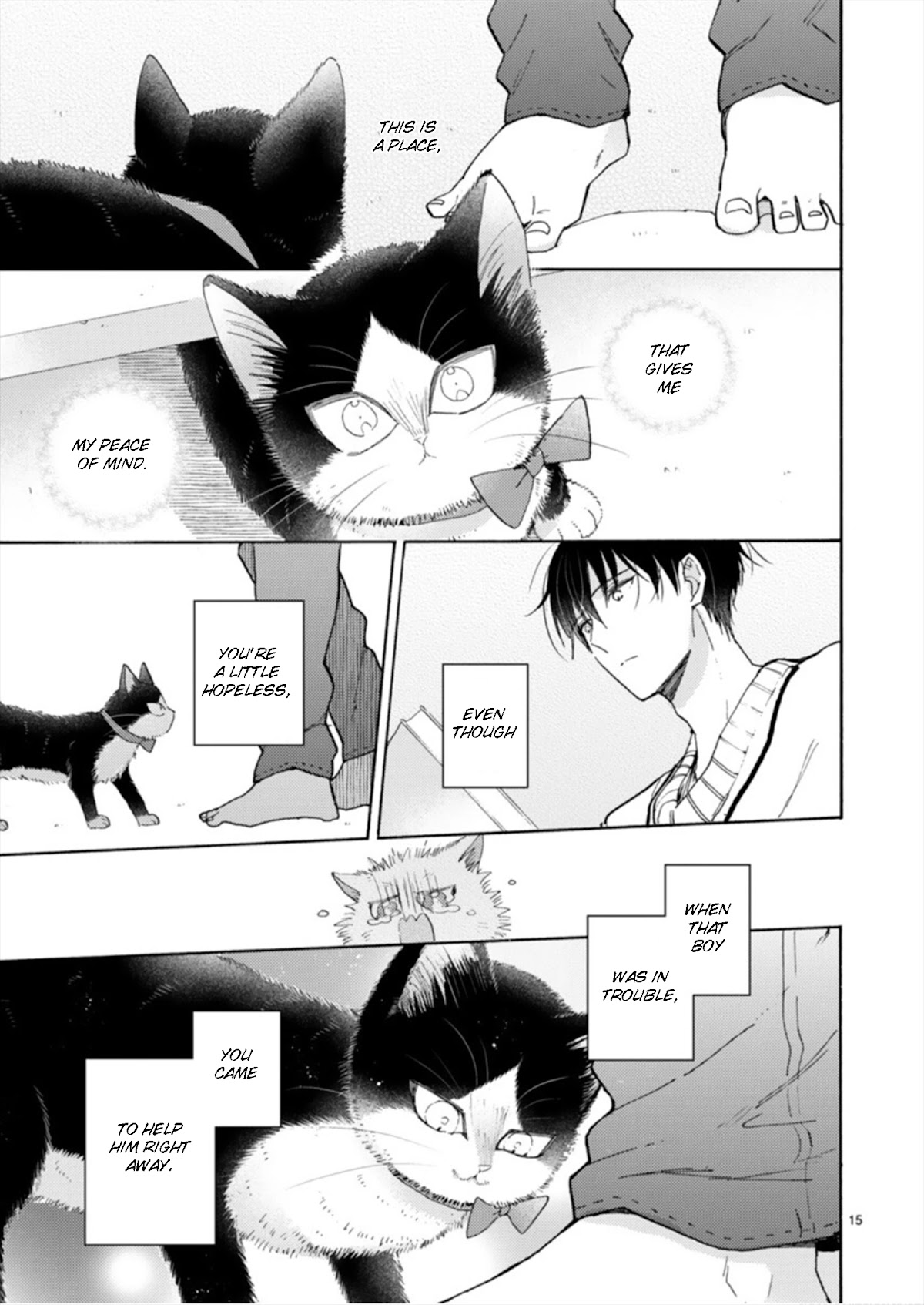 Doukyonin wa Hiza, Tokidoki, Atama no Ue. Chapter 18.2 page 15 - Chapter 18.2: Feelings that Connect [Haru Edition]