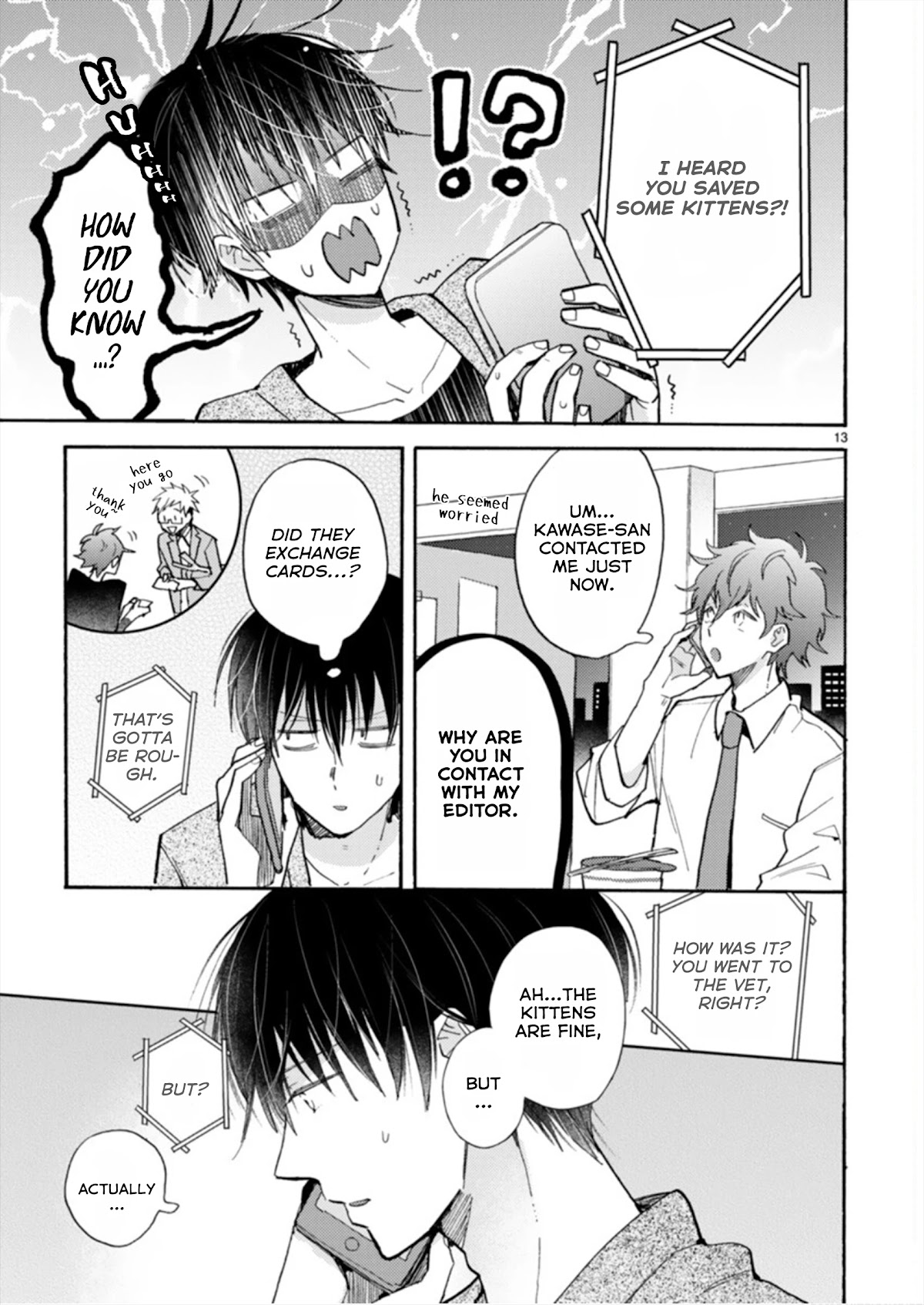 Doukyonin wa Hiza, Tokidoki, Atama no Ue. Chapter 19.1 page 13 - Chapter 19.1: A Sudden Visit ➀ [Subaru Edition]