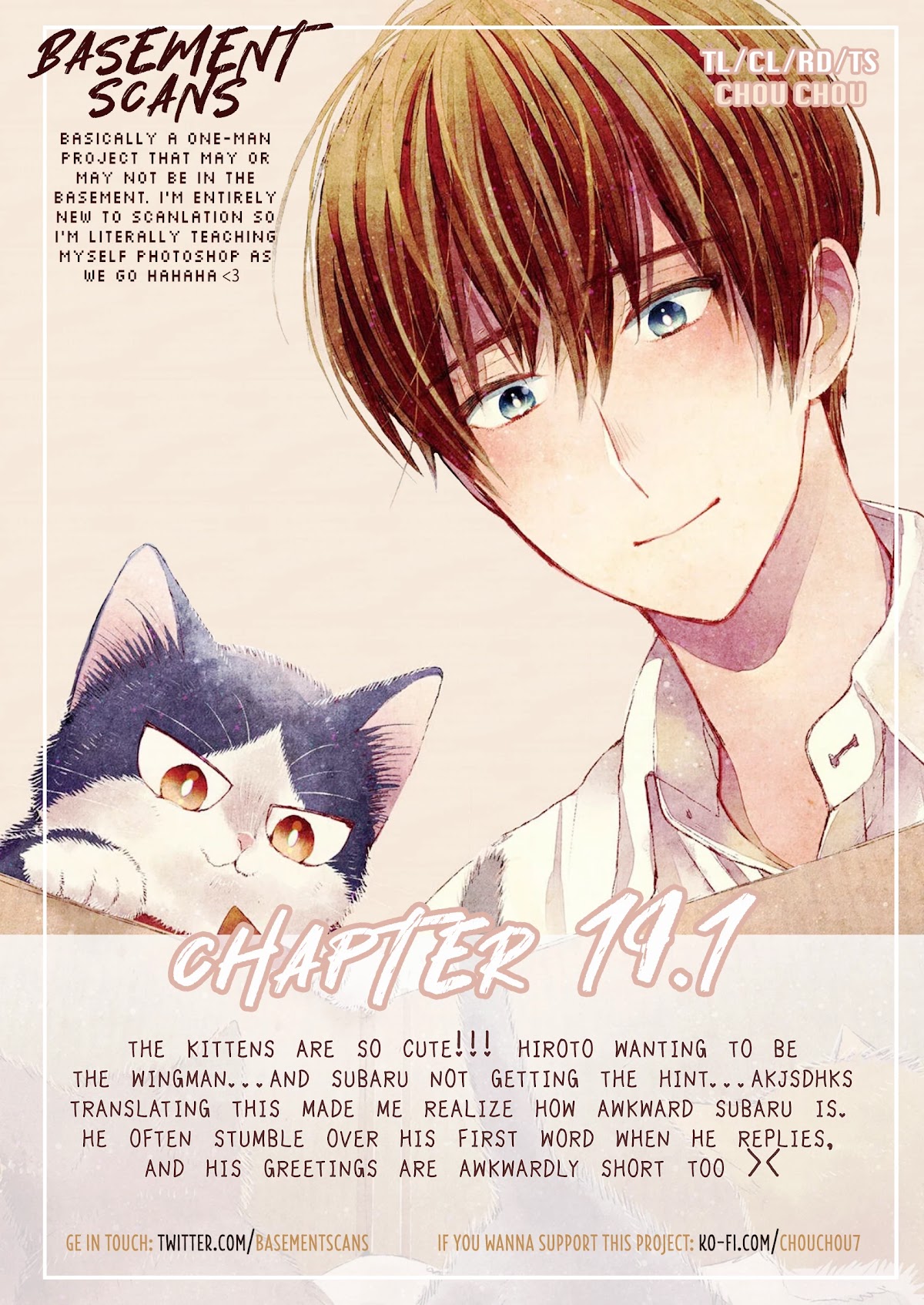 Doukyonin wa Hiza, Tokidoki, Atama no Ue. Chapter 19.1 page 27 - Chapter 19.1: A Sudden Visit ➀ [Subaru Edition]