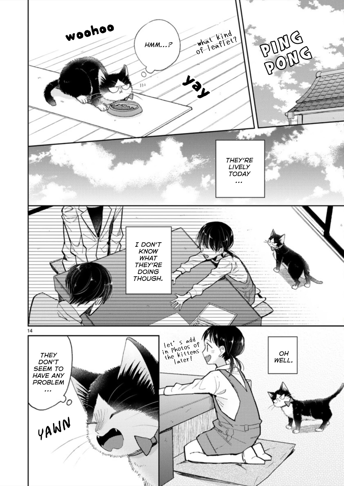 Doukyonin wa Hiza, Tokidoki, Atama no Ue. Chapter 19.3 page 14 - Chapter 19.3: A Sudden Visit [Haru Edition]