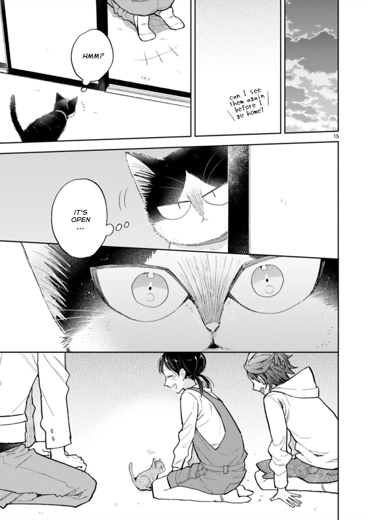 Doukyonin wa Hiza, Tokidoki, Atama no Ue. Chapter 19.3 page 15 - Chapter 19.3: A Sudden Visit [Haru Edition]
