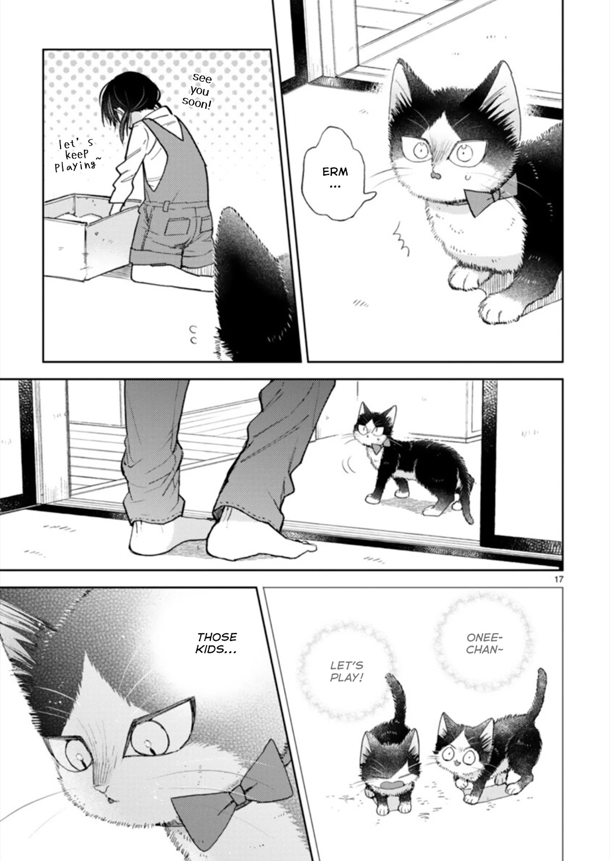 Doukyonin wa Hiza, Tokidoki, Atama no Ue. Chapter 19.3 page 17 - Chapter 19.3: A Sudden Visit [Haru Edition]