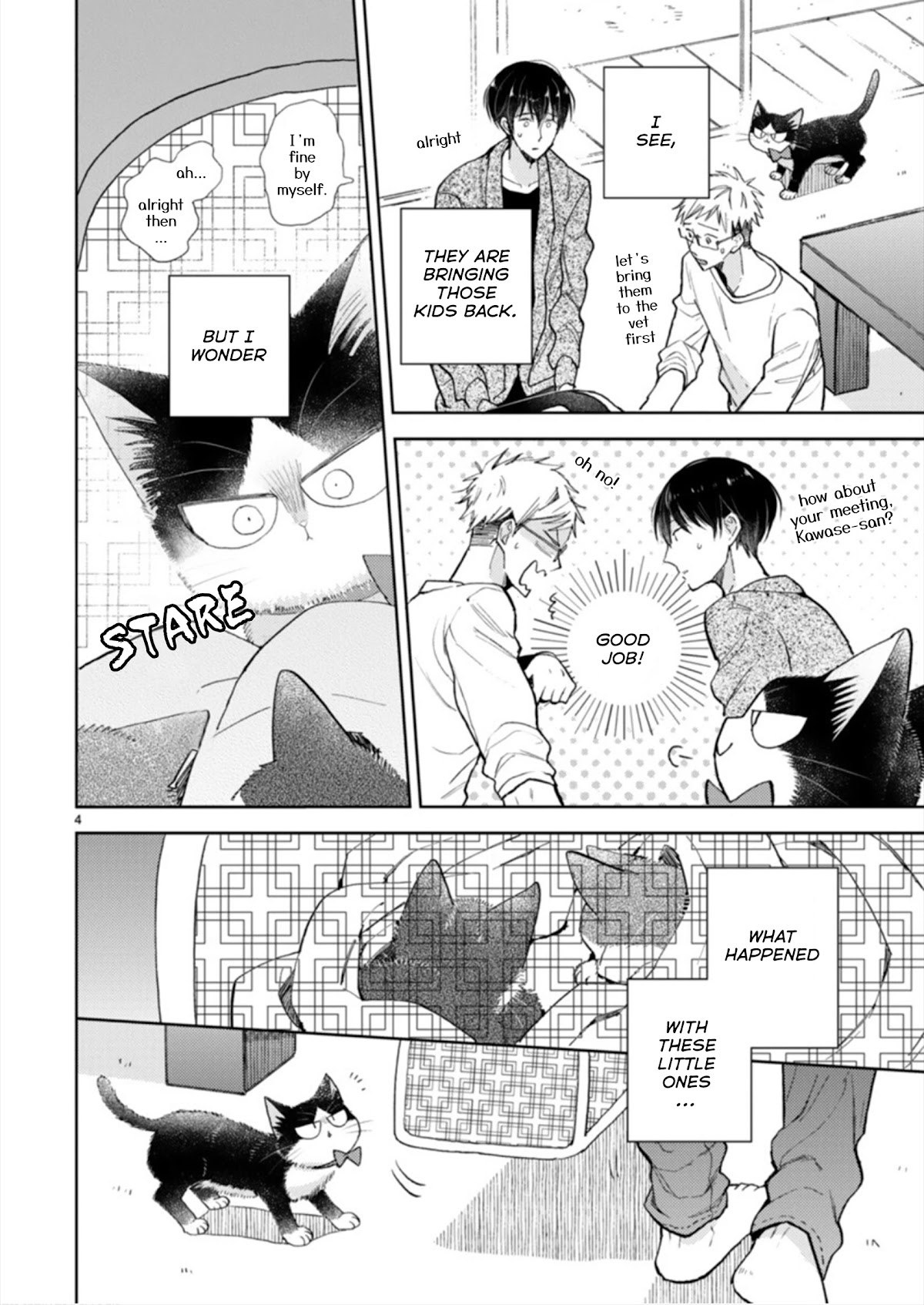 Doukyonin wa Hiza, Tokidoki, Atama no Ue. Chapter 19.3 page 4 - Chapter 19.3: A Sudden Visit [Haru Edition]
