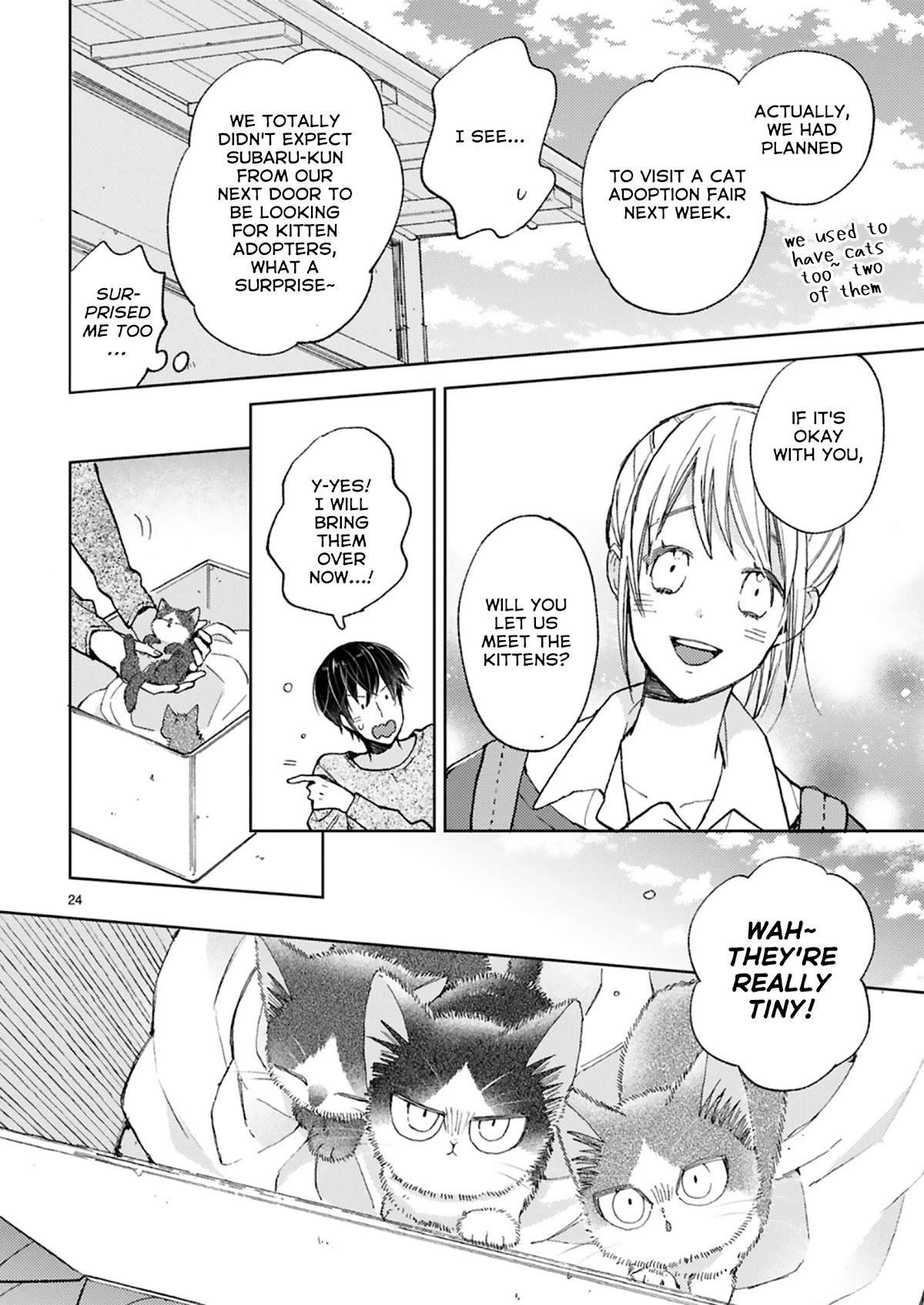 Doukyonin wa Hiza, Tokidoki, Atama no Ue. Chapter 20.1 page 29 - Chapter 20.1: Tiny Invaders [Subaru Edition]