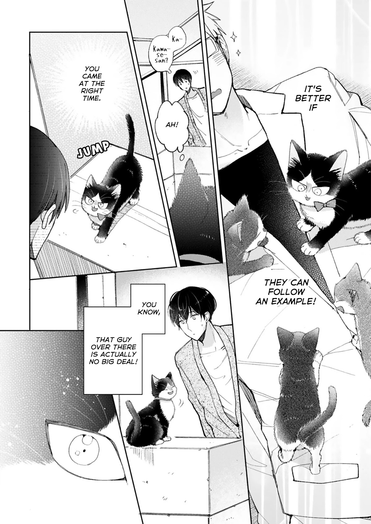 Doukyonin wa Hiza, Tokidoki, Atama no Ue. Chapter 20.2 page 14 - Chapter 20.2: Tiny Invaders [Haru Edition]