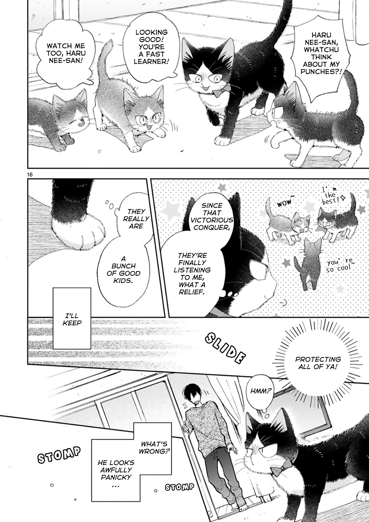 Doukyonin wa Hiza, Tokidoki, Atama no Ue. Chapter 20.2 page 16 - Chapter 20.2: Tiny Invaders [Haru Edition]