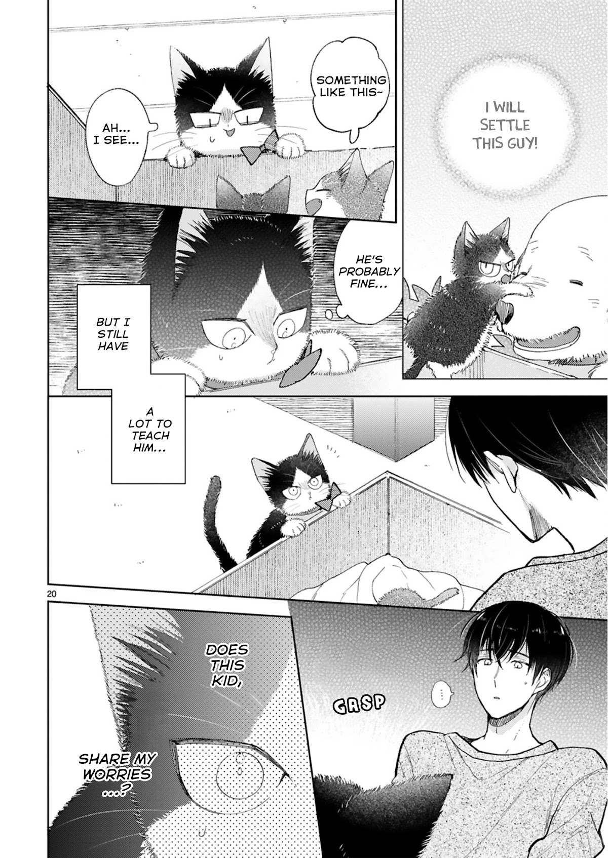 Doukyonin wa Hiza, Tokidoki, Atama no Ue. Chapter 20.2 page 20 - Chapter 20.2: Tiny Invaders [Haru Edition]