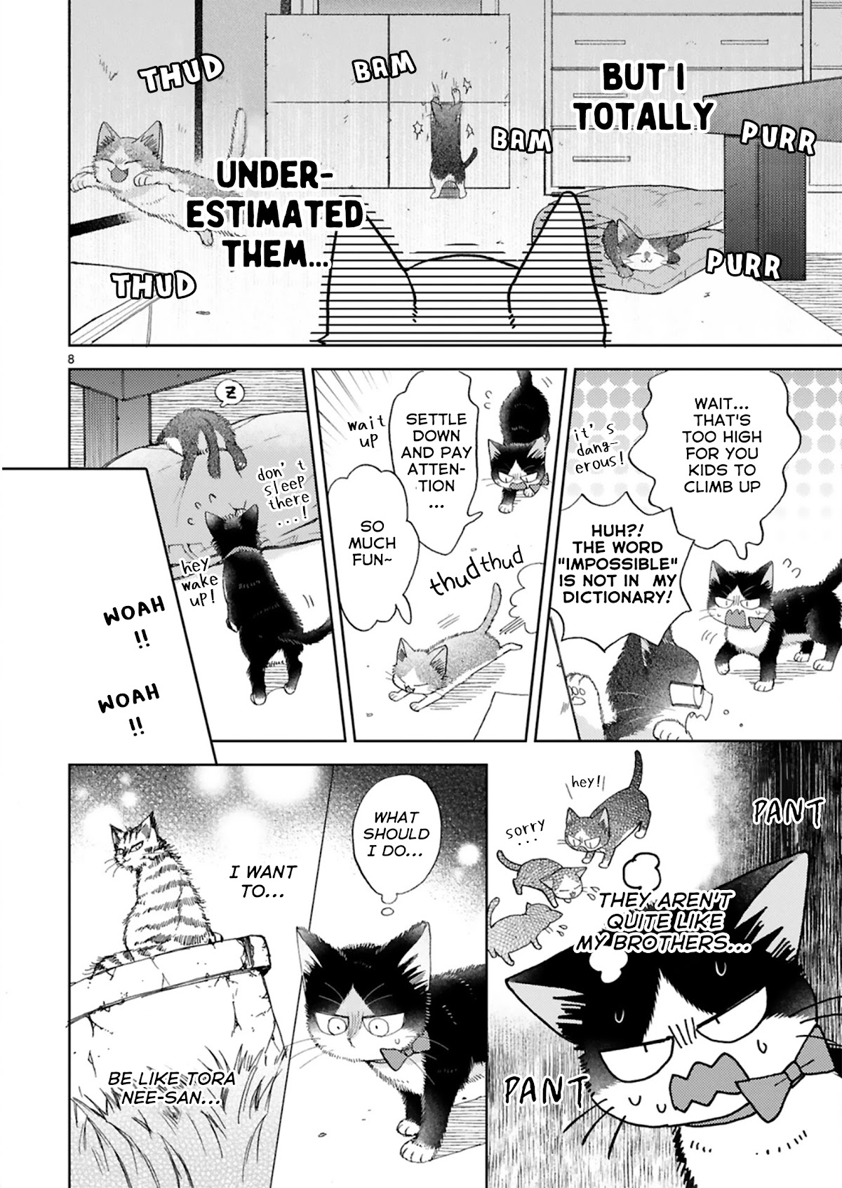 Doukyonin wa Hiza, Tokidoki, Atama no Ue. Chapter 20.2 page 8 - Chapter 20.2: Tiny Invaders [Haru Edition]