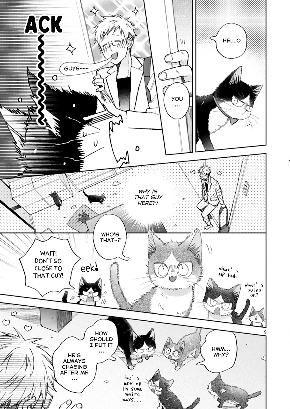 Doukyonin wa Hiza, Tokidoki, Atama no Ue. Chapter 20.2 page 9 - Chapter 20.2: Tiny Invaders [Haru Edition]