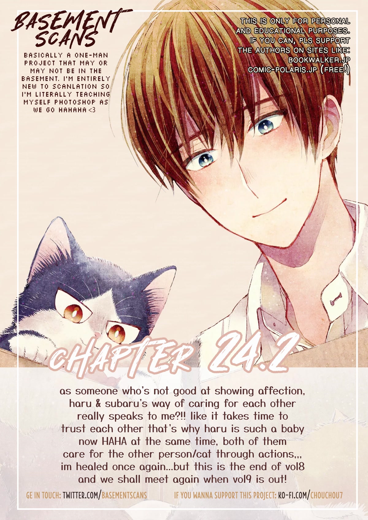 Doukyonin wa Hiza, Tokidoki, Atama no Ue. Chapter 24.2 page 15 - Chapter 24.2: Snuggling with You [Haru Edition]