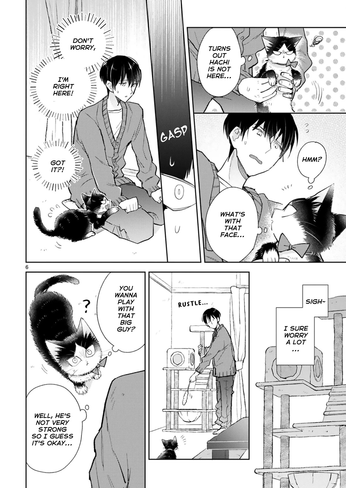 Doukyonin wa Hiza, Tokidoki, Atama no Ue. Chapter 24.2 page 6 - Chapter 24.2: Snuggling with You [Haru Edition]