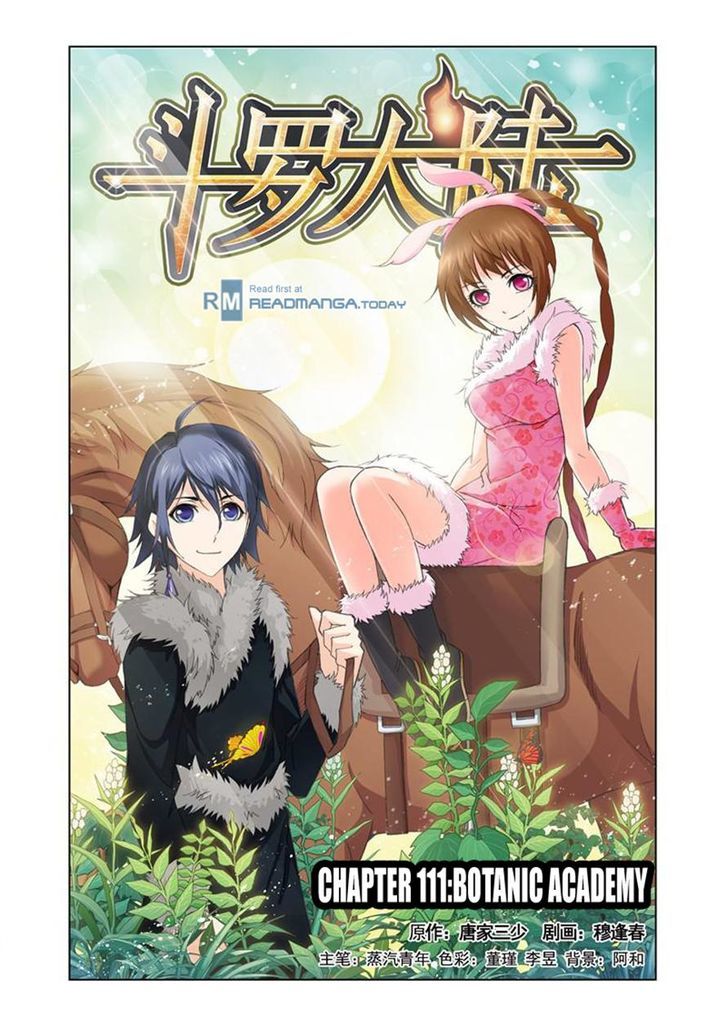 Doulou Dalu Chapter 111 page 1 - Chapter 111 : Botanic Academy