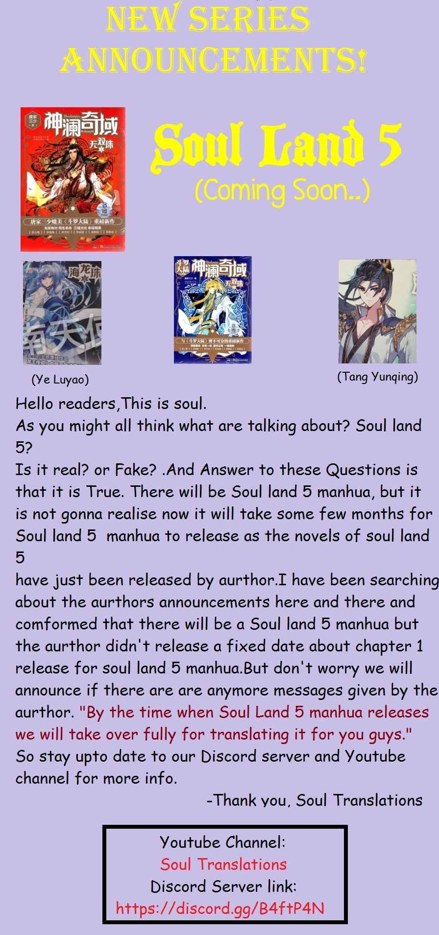 Douluo Dalu II - Jueshui Tangmen Chapter 220 page 1 - Chapter 220