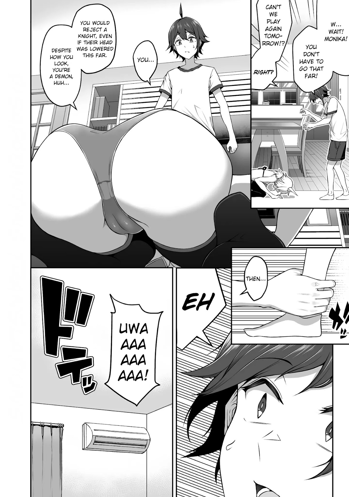 Douyara Boku no Hanayome wa Onna Kishidan na you de. Chapter 3 page 10 - Chapter 3: Female knight, stripping in a game!