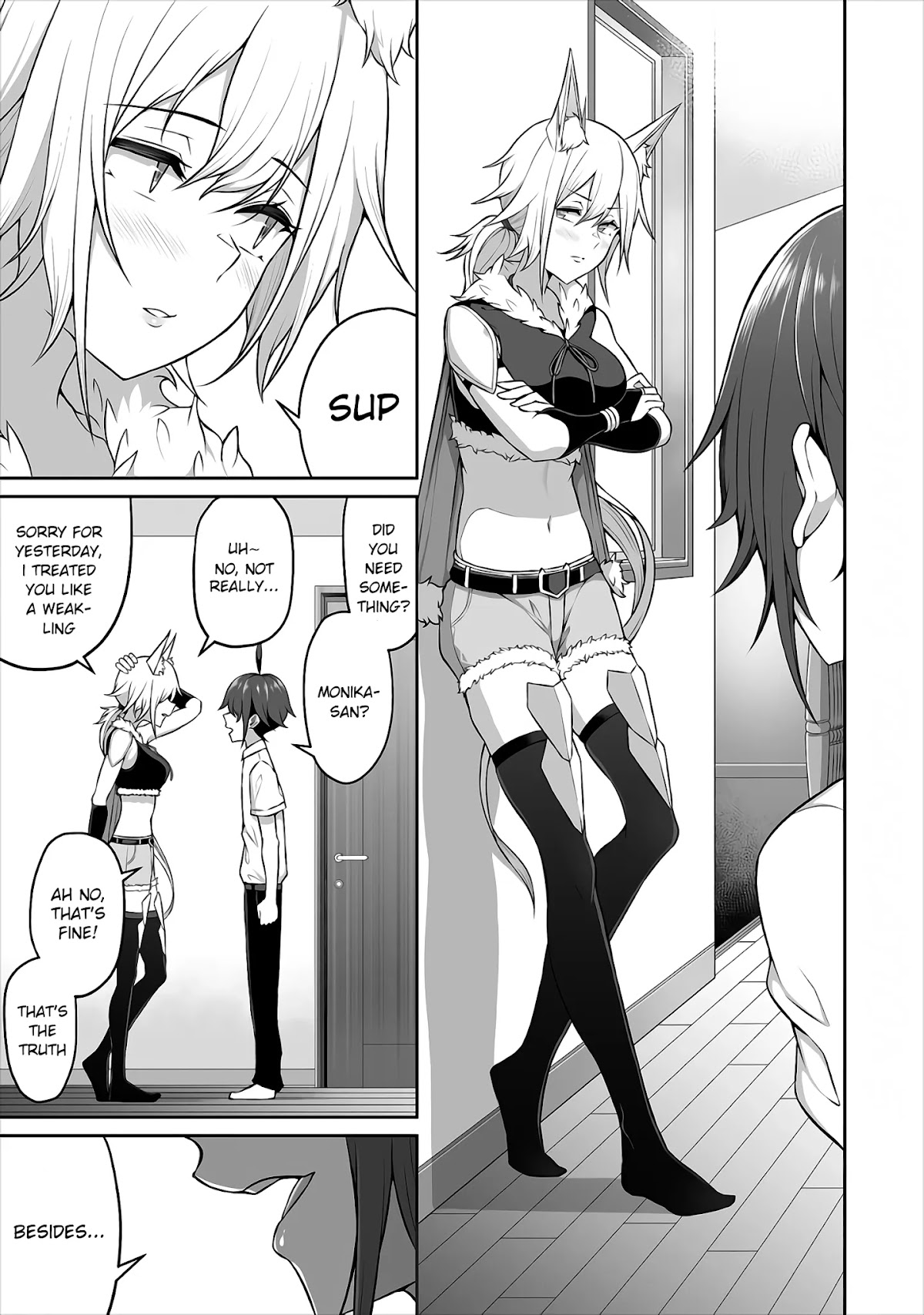 Douyara Boku no Hanayome wa Onna Kishidan na you de. Chapter 3 page 21 - Chapter 3: Female knight, stripping in a game!