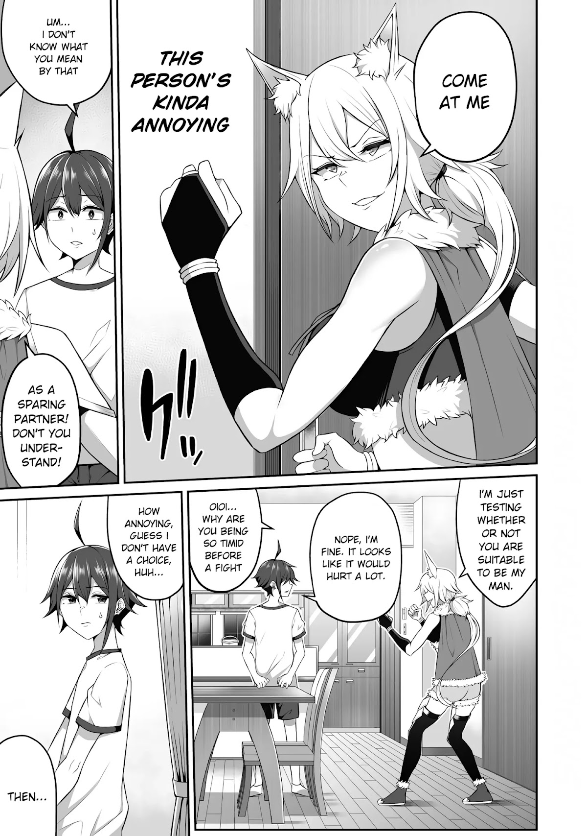 Douyara Boku no Hanayome wa Onna Kishidan na you de. Chapter 3 page 5 - Chapter 3: Female knight, stripping in a game!