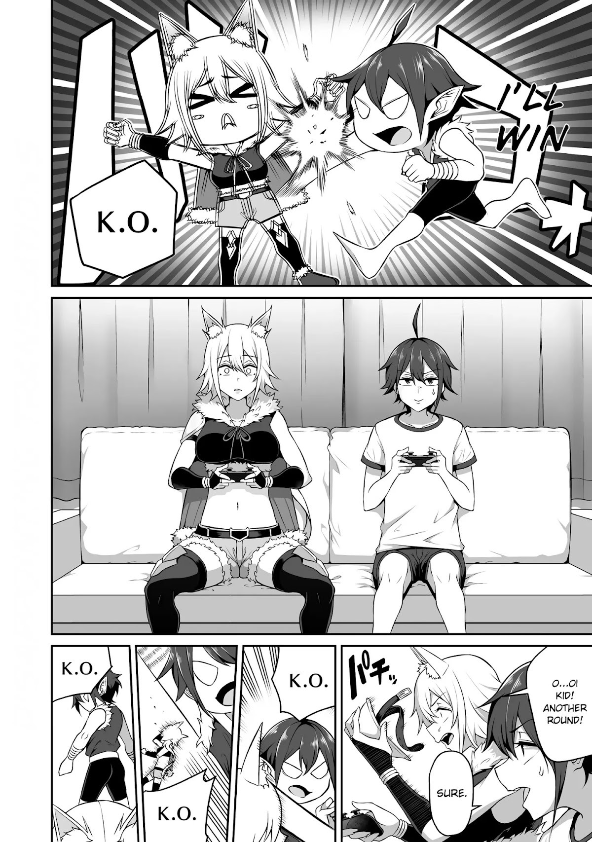 Douyara Boku no Hanayome wa Onna Kishidan na you de. Chapter 3 page 8 - Chapter 3: Female knight, stripping in a game!