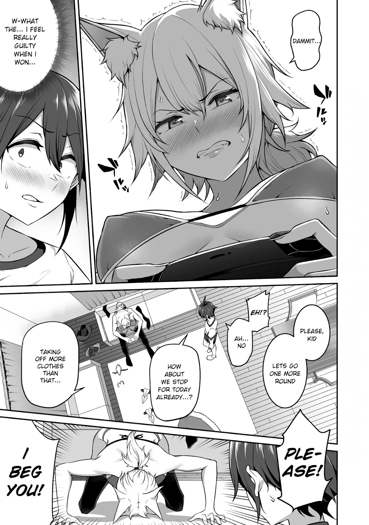 Douyara Boku no Hanayome wa Onna Kishidan na you de. Chapter 3 page 9 - Chapter 3: Female knight, stripping in a game!
