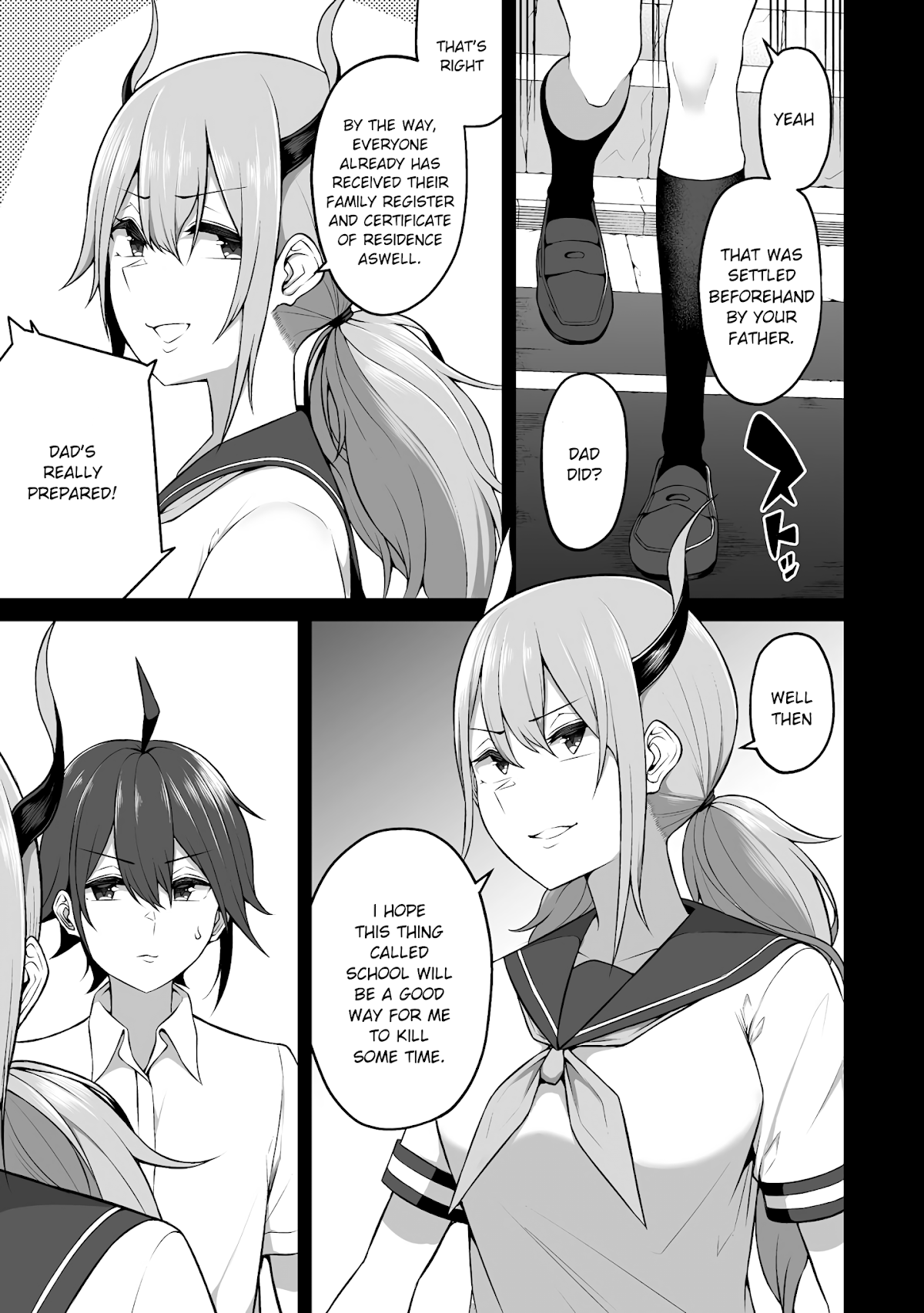 Douyara Boku no Hanayome wa Onna Kishidan na you de. Chapter 4 page 5 - Chapter 4: Female knight, being shameless at school!
