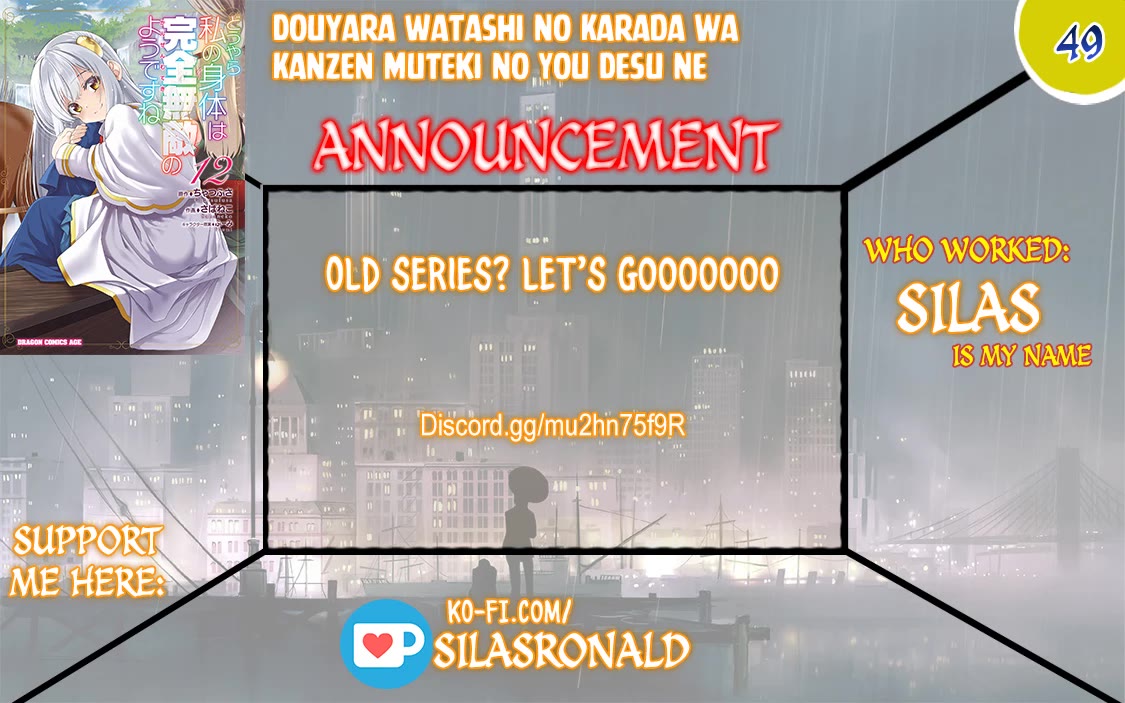 Douyara Watashi No Karada Wa Kanzen Muteki No You Desu Ne Chapter 49 page 1 - Chapter 49