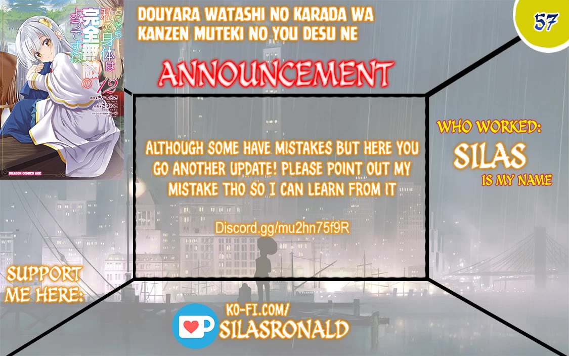 Douyara Watashi No Karada Wa Kanzen Muteki No You Desu Ne Chapter 57 page 1 - Chapter 57