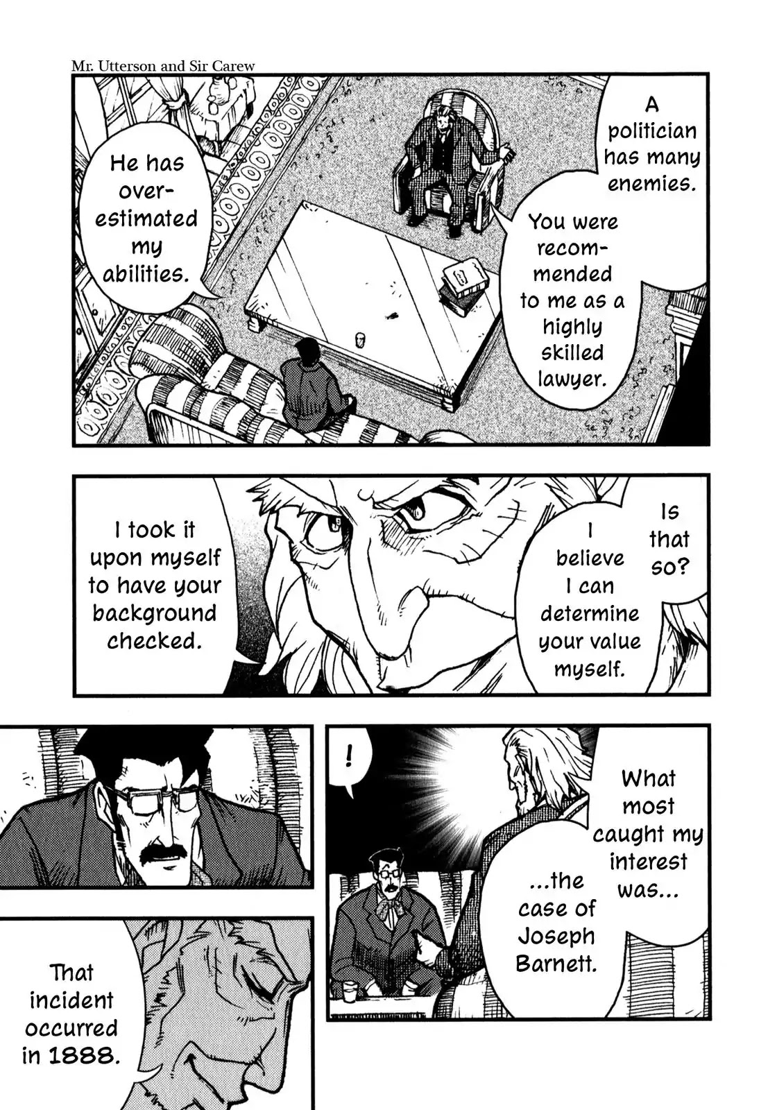 Dr. Jekyll and Mr. Hyde Chapter 2 page 8 - Chapter 2: Mr. Utterson and Sir Carew