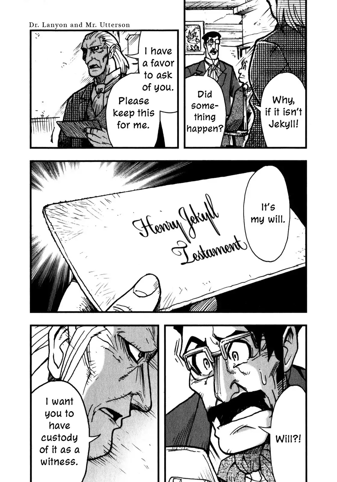 Dr. Jekyll and Mr. Hyde Chapter 3 page 9 - Chapter 3: Dr. Lanyon and Mr. Utterson