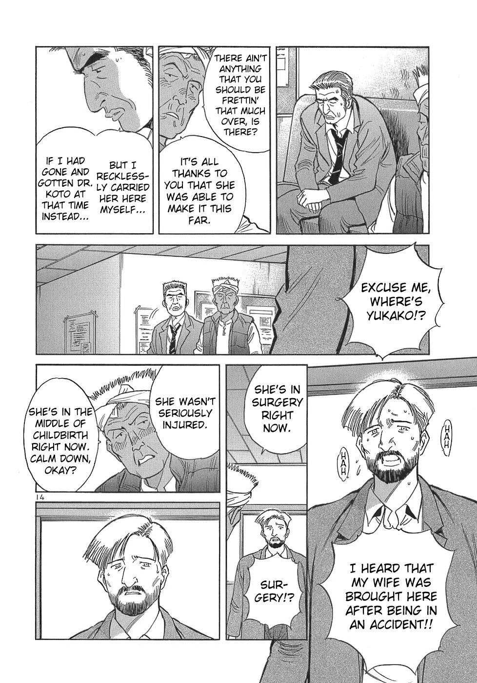 Dr. Koto Shinryoujo Chapter 110 page 14 - Chapter 110: Dr. Koto Rescues