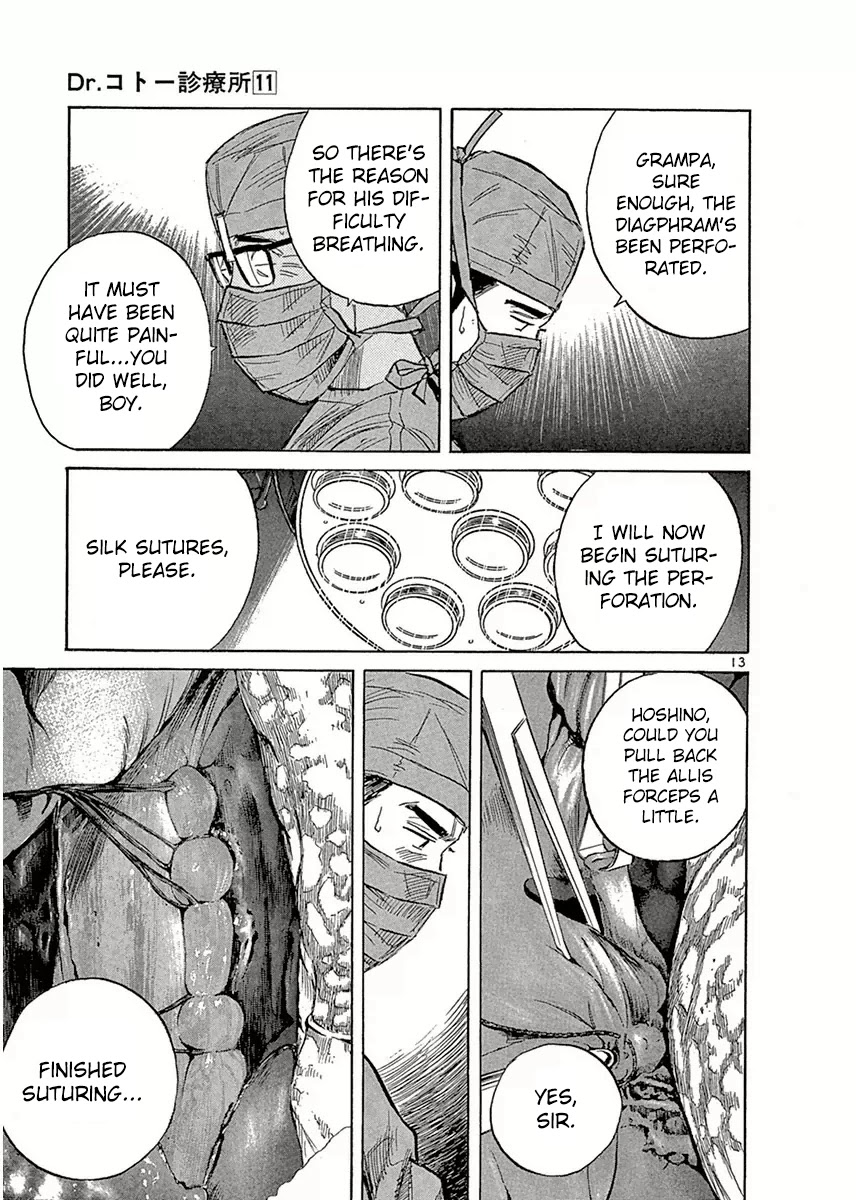 Dr. Koto Shinryoujo Chapter 119 page 13 - Chapter 119: Dr. Koto Motivates