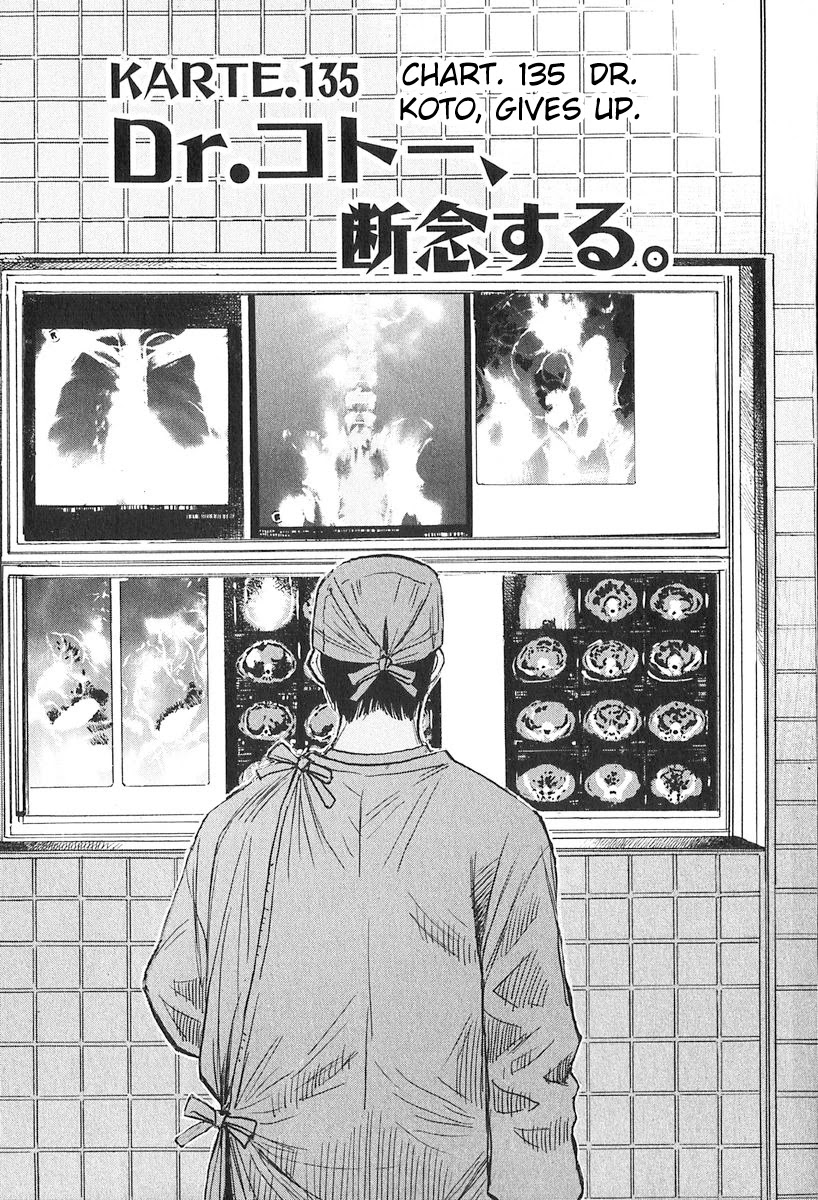 Dr. Koto Shinryoujo Chapter 135 page 1 - Chapter 135: Dr. Koto Gives Up