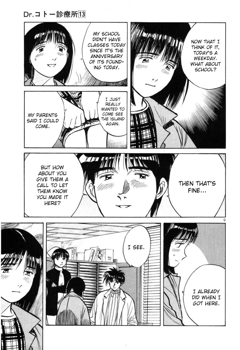 Dr. Koto Shinryoujo Chapter 141 page 9 - Chapter 141: Dr. Koto Plays the Middle-Man
