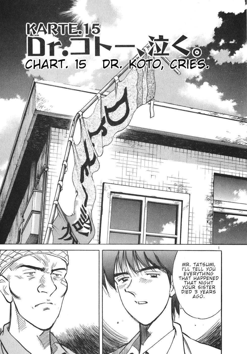 Dr. Koto Shinryoujo Chapter 15 page 1 - Chapter 15: Dr. Koto Cries