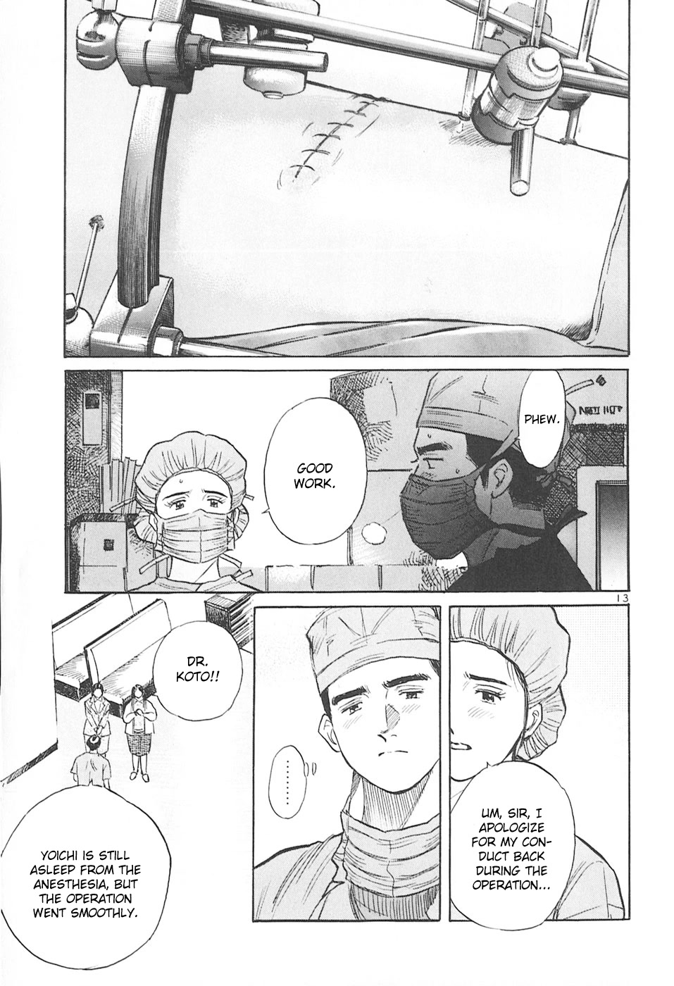 Dr. Koto Shinryoujo Chapter 159 page 13 - Chapter 159: Dr. Koto Presses