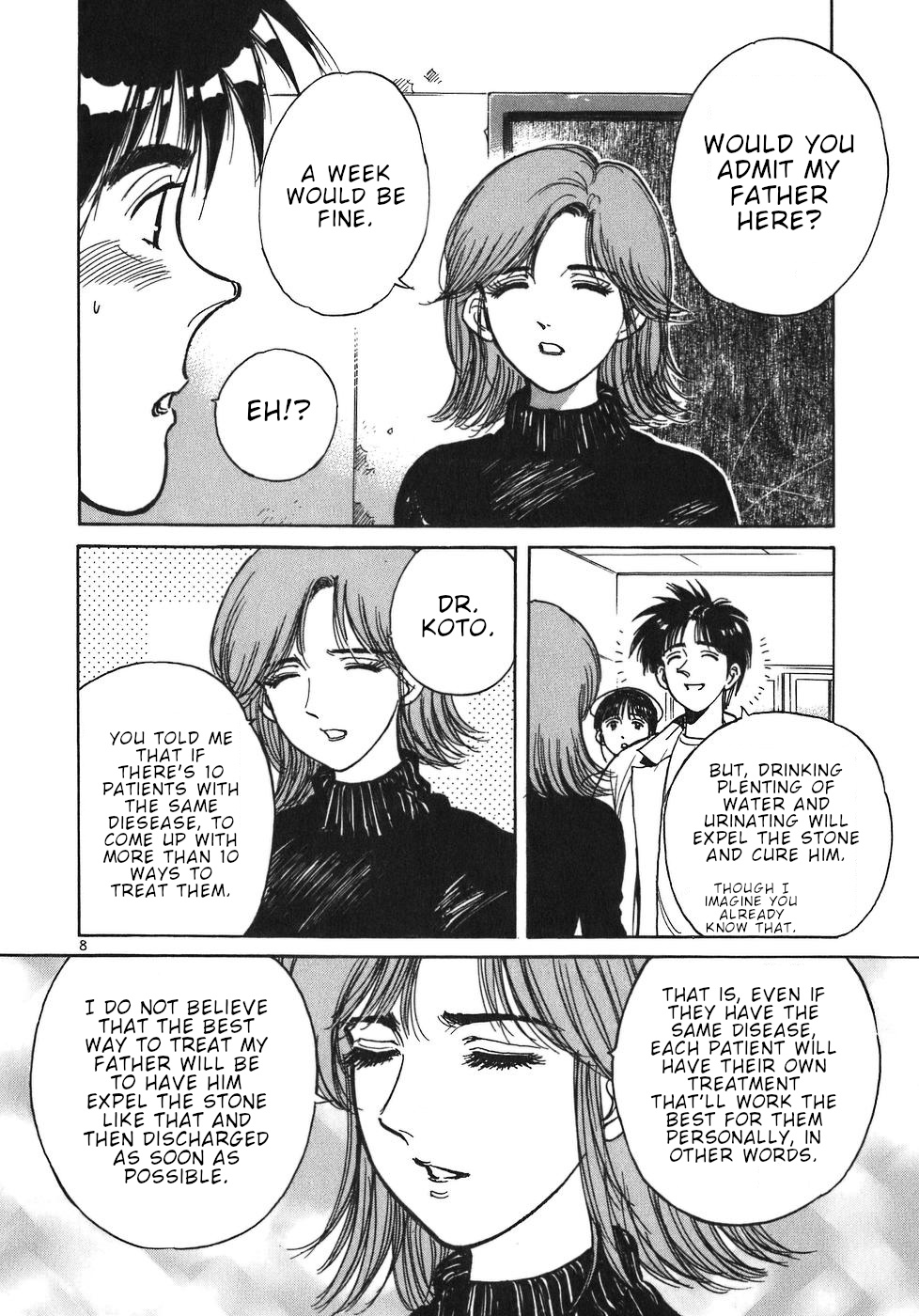 Dr. Koto Shinryoujo Chapter 19 page 8 - Chapter 19: Dr. Koto Enrusts it to Her