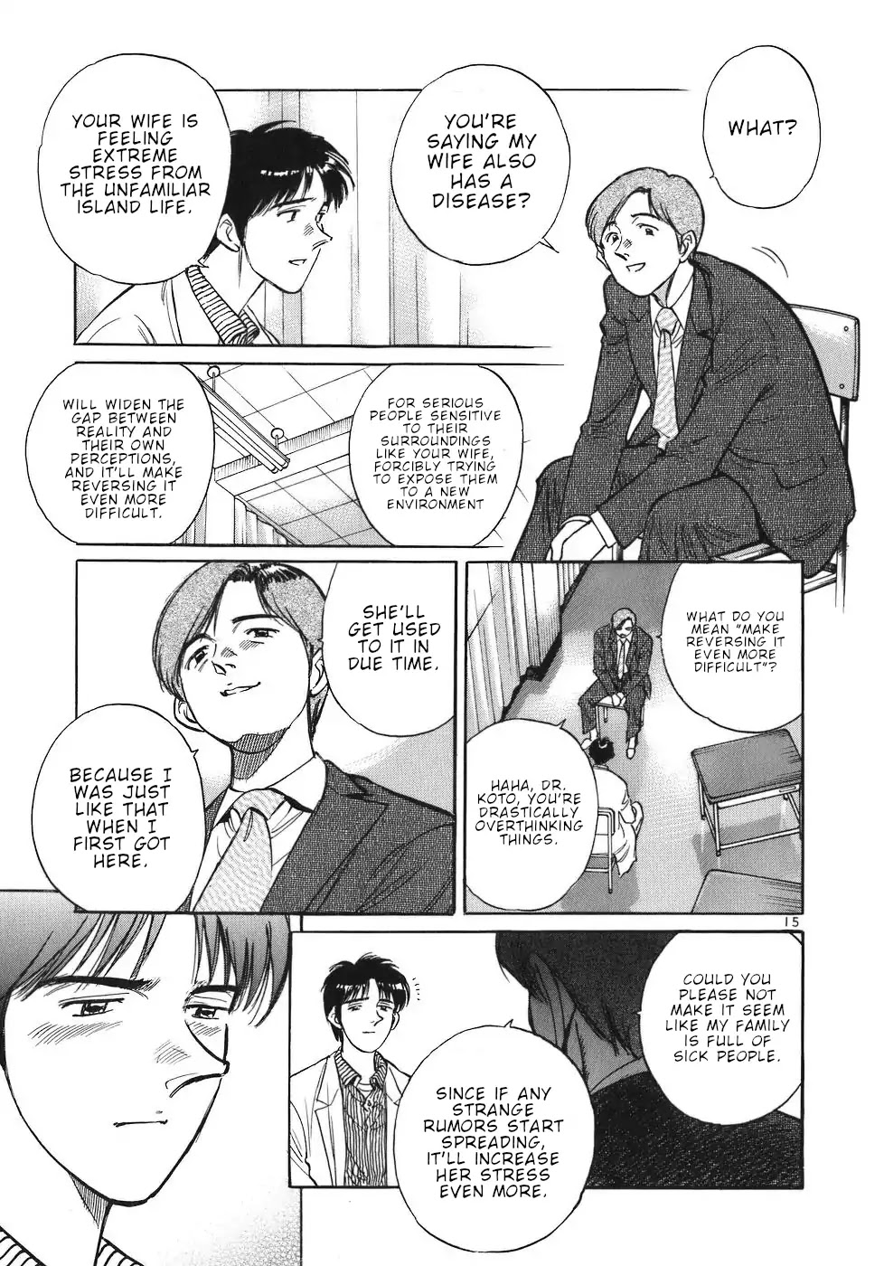 Dr. Koto Shinryoujo Chapter 28 page 15 - Chapter 28: Dr. Koto Gets a Haircut