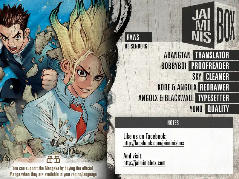 Dr. Stone Reboot: Byakuya Chapter 1 page 2 - Chapter 1: Z=1: Humanity's Support