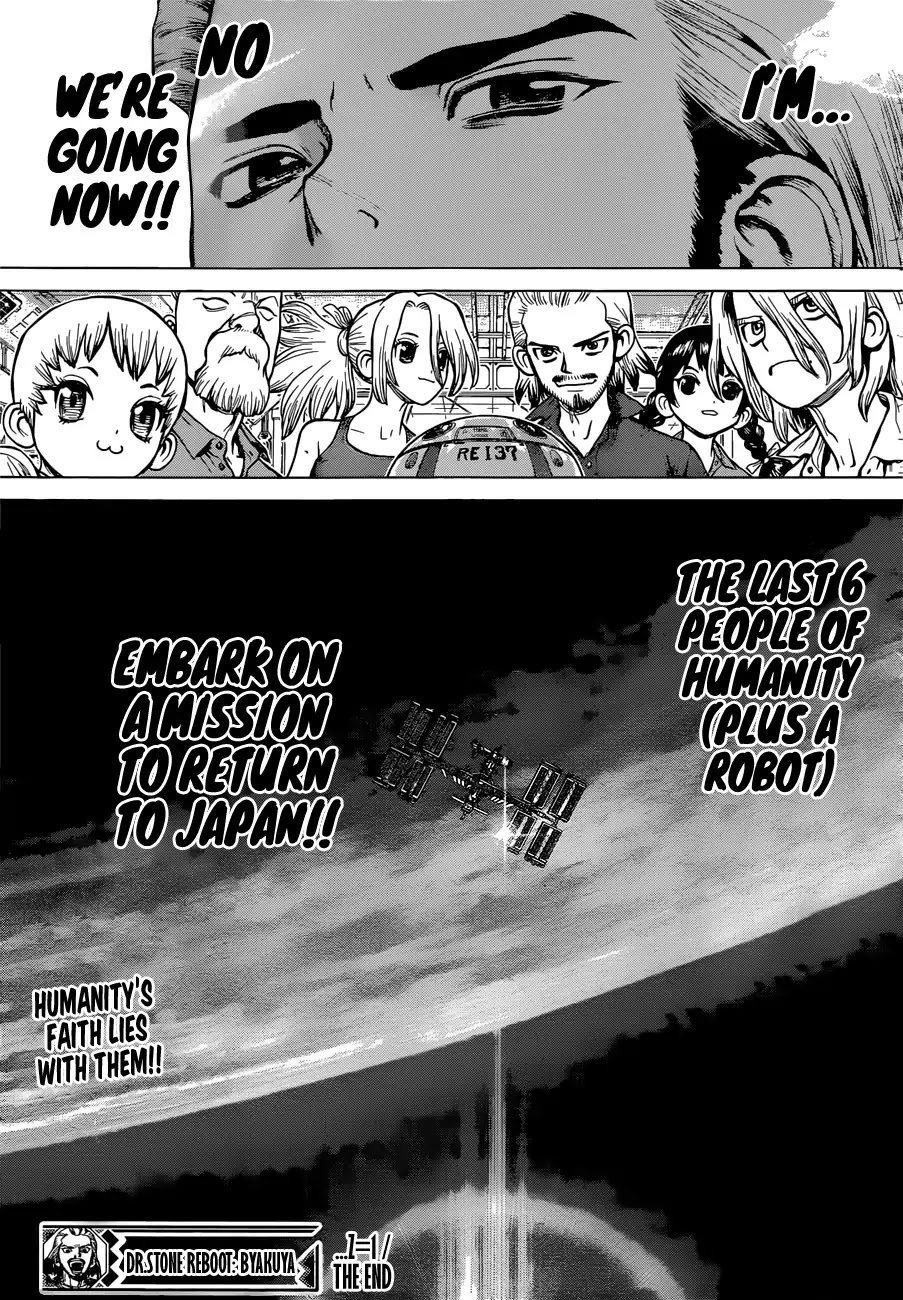 Dr. Stone Reboot: Byakuya Chapter 1 page 21 - Chapter 1: Z=1: Humanity's Support