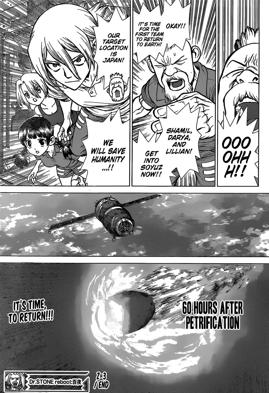 Dr. Stone Reboot: Byakuya Chapter 3 page 20 - Chapter 3: Z=3: The Universe is Ours
