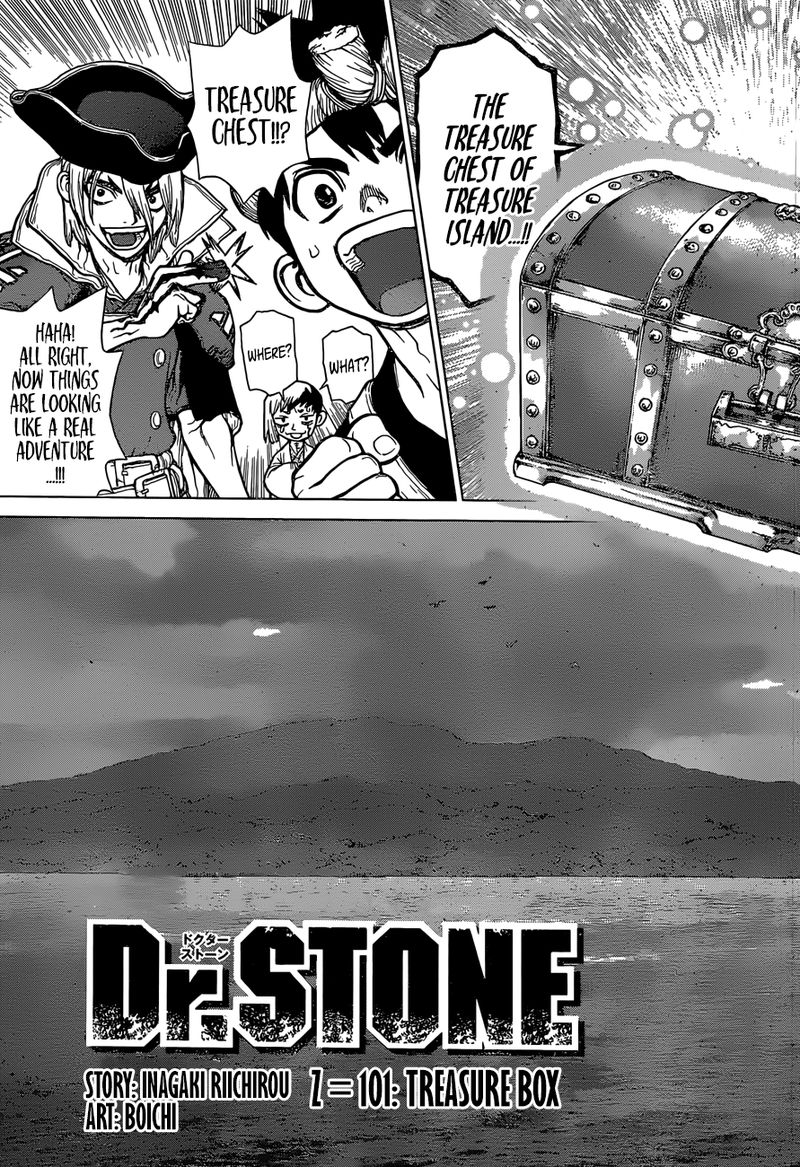 Dr. Stone Chapter 101 page 1 - Chapter 101: Treasure Chest