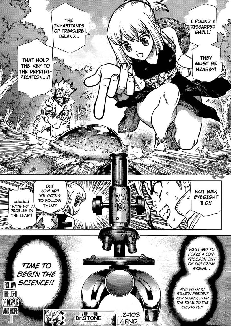 Dr. Stone Chapter 103 page 18 - Chapter 103: Light of Hope and Despair