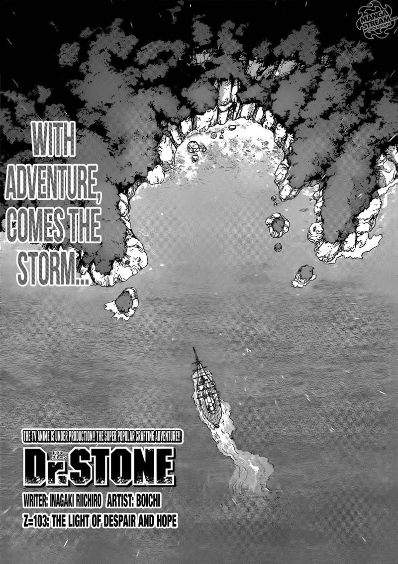 Dr. Stone Chapter 103 page 3 - Chapter 103: Light of Hope and Despair