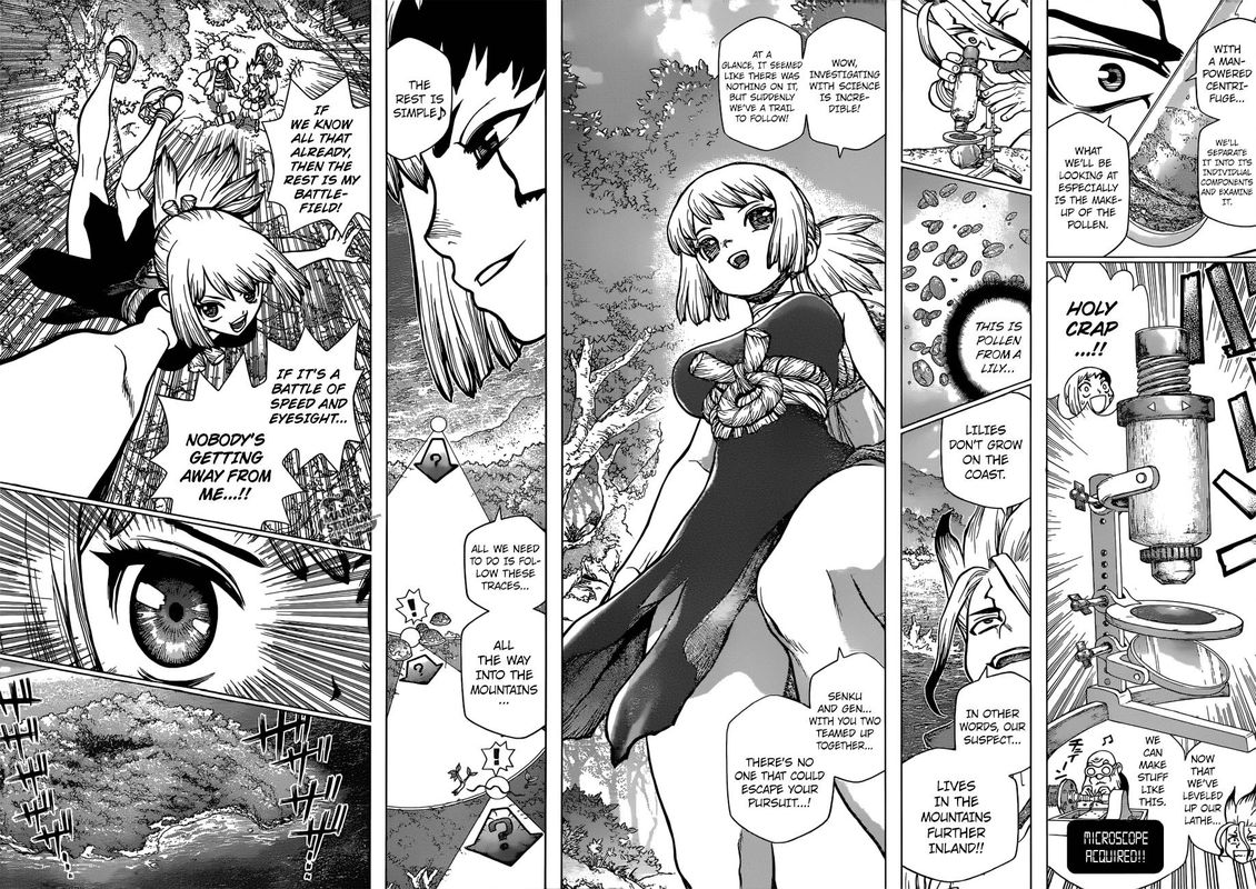 Dr. Stone Chapter 104 page 13 - Chapter 104: Men of Forensics