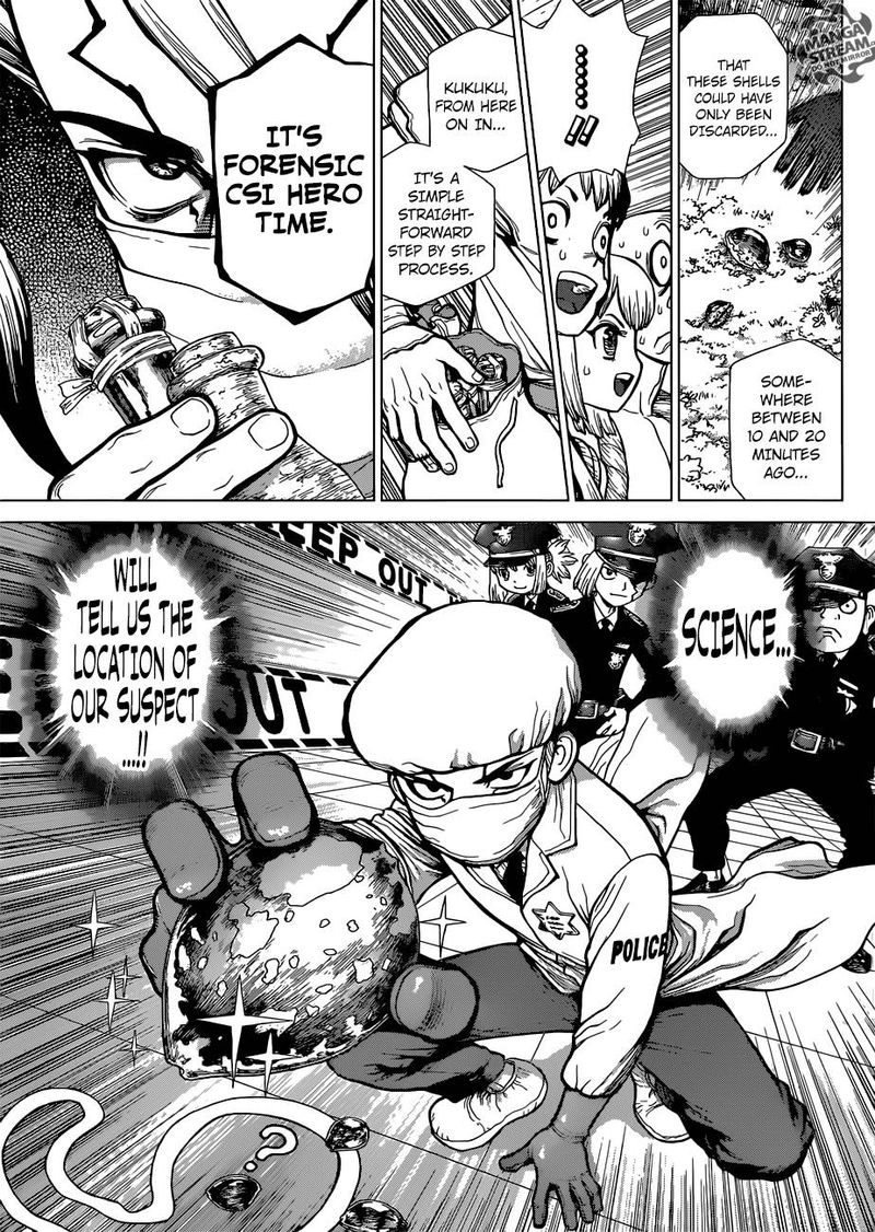 Dr. Stone Chapter 104 page 8 - Chapter 104: Men of Forensics