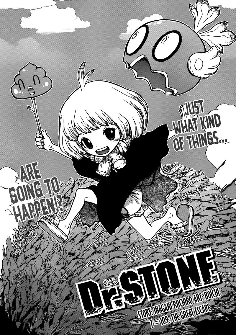 Dr. Stone Chapter 109 page 1 - Chapter 109: Great Escape