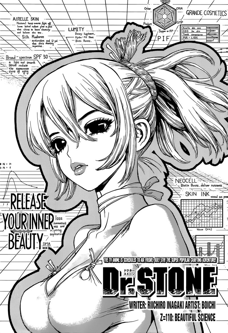 Dr. Stone Chapter 110 page 1 - Chapter 110: Beautiful Science