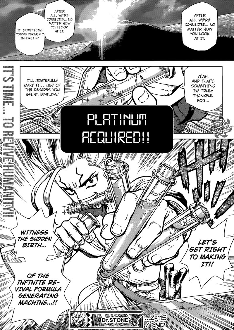 Dr. Stone Chapter 115 page 19 - Chapter 115: One Second, One Grain