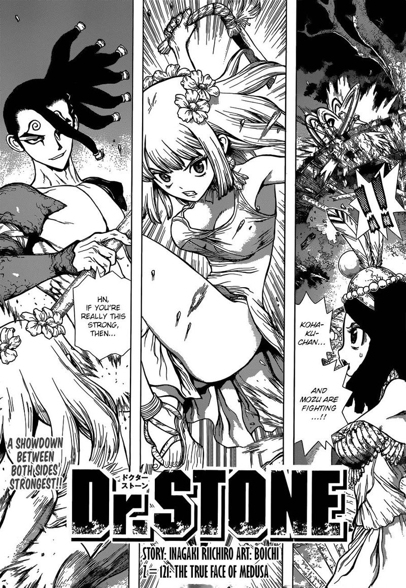 Dr. Stone Chapter 121 page 1 - Chapter 121: Medusa's True Face