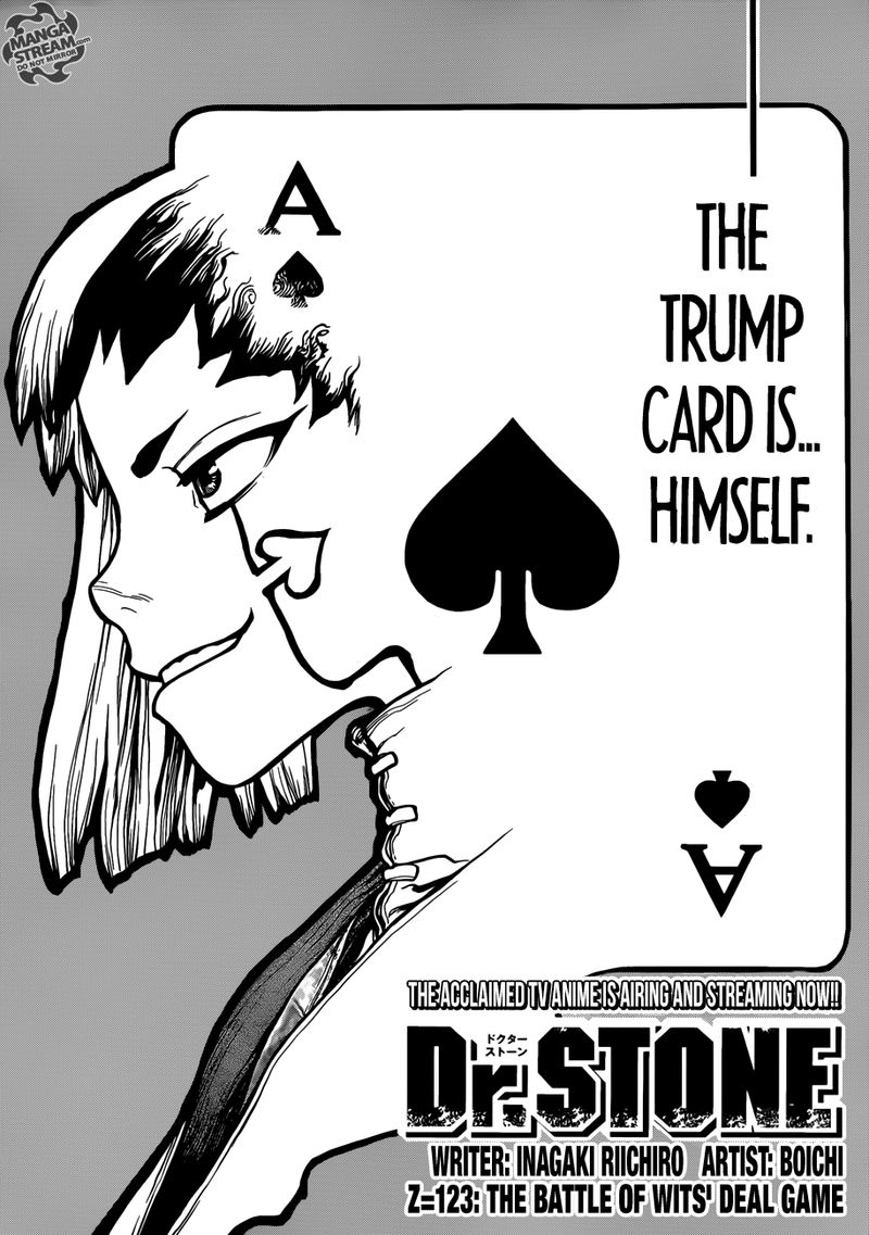 Dr. Stone Chapter 123 page 3 - Chapter 123: Brain-Battle Gambit