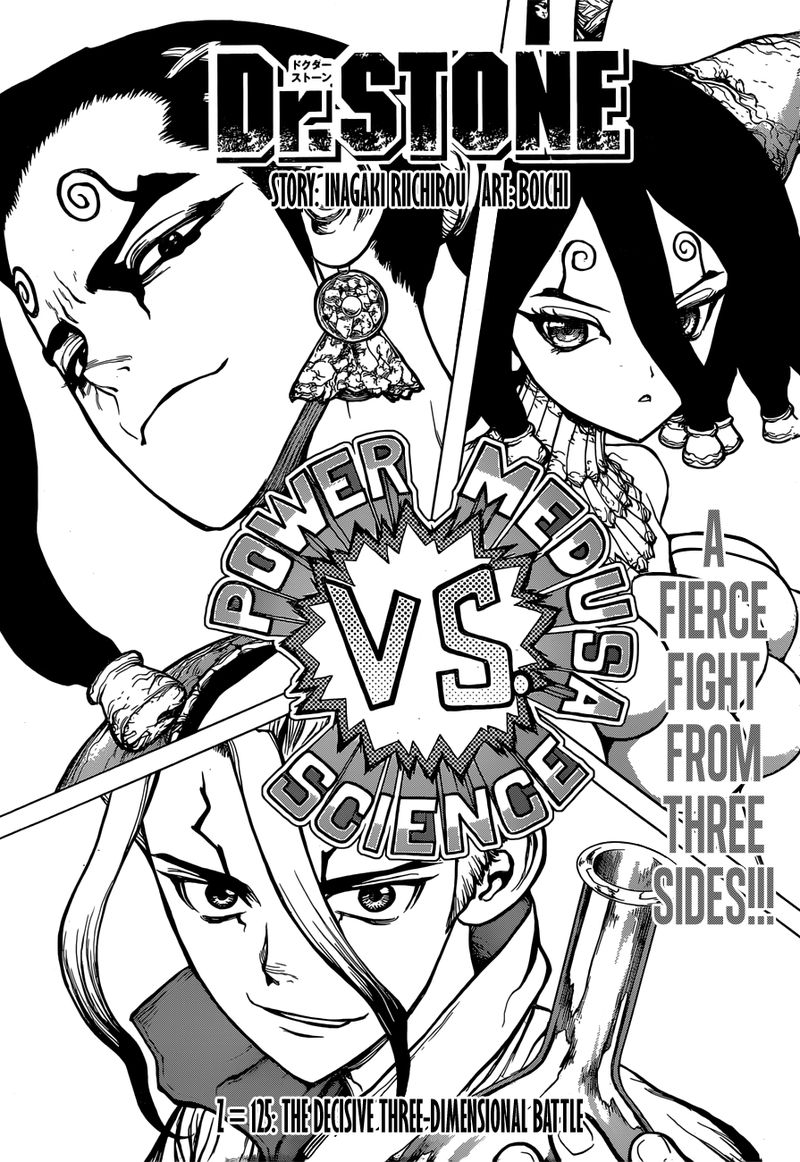 Dr. Stone Chapter 125 page 1 - Chapter 125: Decisive Three-Dimensional Battle