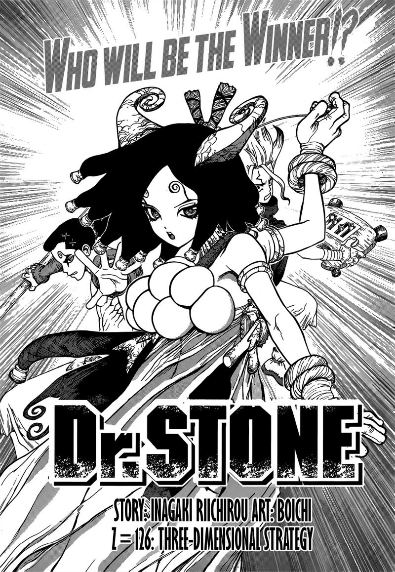 Dr. Stone Chapter 126 page 1 - Chapter 126: Three-Dimensional Stratagem